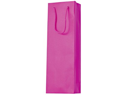 Dárková taška 12x8x37cm, One Colour, tmavá růžová
