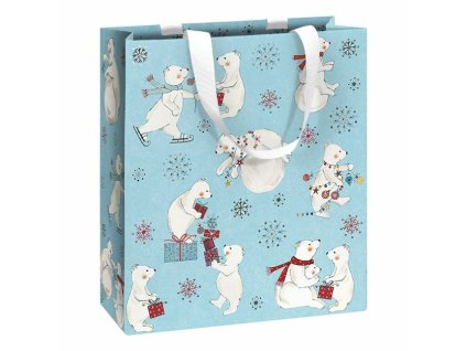 Dárková taška 18 x 8 x 21cm, sněhulák