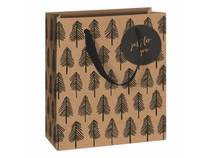 Dárková taška 18 x 8 x 21cm, stromečky