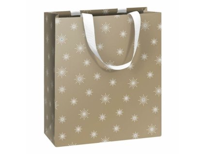 Dárková taška 18 x 8 x 21cm, zlatá