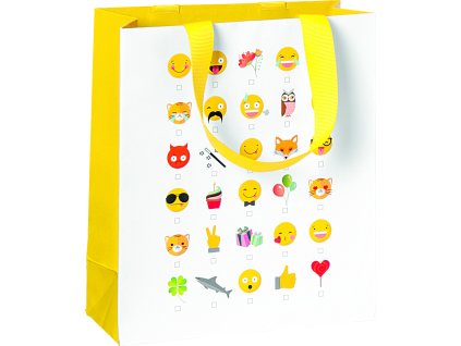 Dárková taška 18x8x21cm A5+, Emotikon