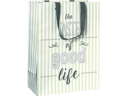 Dárková taška 25x13x33cm A4+, Chuť života..