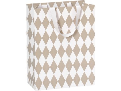 Dárková taška 25x13x33cm A4+, Grafický vzor