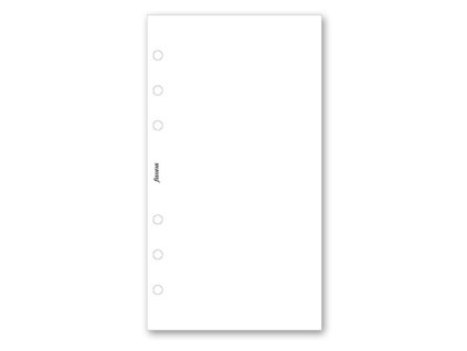 Náplň pro osobní diáře (Personal) Filofax - bílá A6