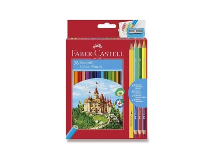 Pastelky F-C šestihranné, 36ks + 3ks bicolour