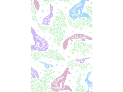 Dárkový papír role 70x150 cm, Zimní říše divů - 5 motivů