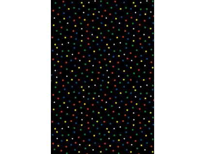 Dárkový papír role 70x150cm, Barevné hvězdičky