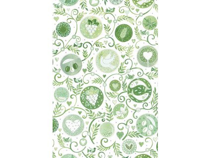 Dárkový papír role 70x200cm, Hrdličky