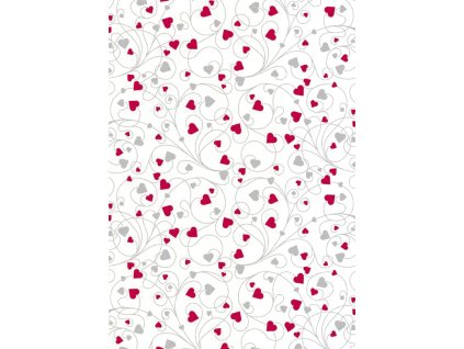 Dárkový papír role 70x200cm, Srdíčka