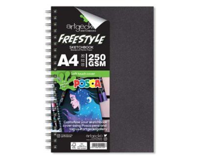 SKICÁK FREESTYLE A4,BÍLÝ