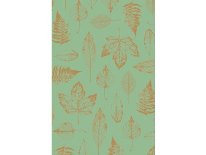 Dárkový papír role 70x200cm, Zlaté listy