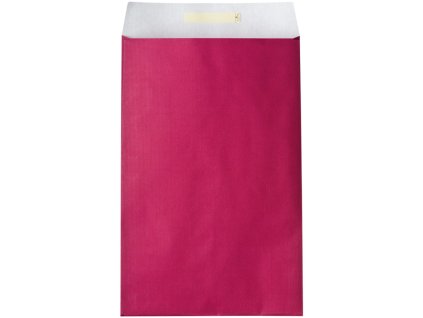 Dárkový sáček papírový 26x5x43+6cm A4+, Uni tmavě červený