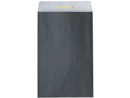 Dárkový sáček papírový 26x5x43+6cm A4+, Uni tmavě šedý