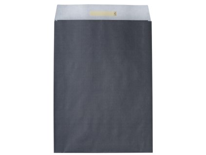 Dárkový sáček papírový 32x6x43+6cm A3+, Uni tmavě šedý