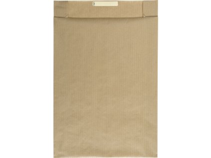 Dárkový sáček papírový 36x10x49+6cm A3+, kraftový hnědý