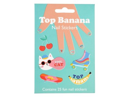 Dětské samolepky na nehty Top banana - Rex London