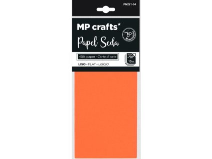 Hedvábný papír 50x66cm (10ks), neonově oranžový - Madrid Papel