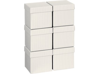 Dárková krabička CUBE 10x10x10cm, One Colour, krémová