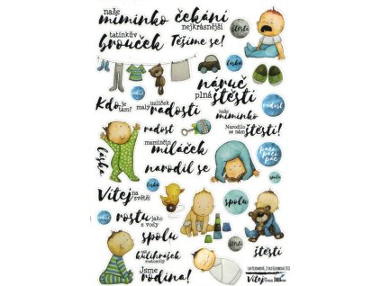 Samolepky A5 "Chlapeček č.2" - HuráPapír.cz