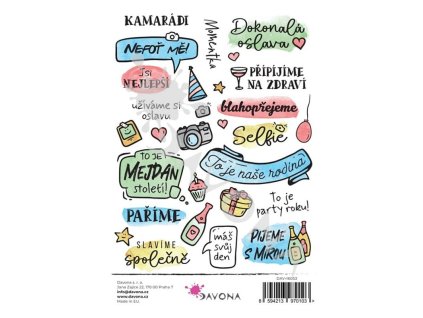 Samolepky A5 barevné "Narozeniny č.2" - Davona