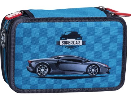 Školní penál Supercar, 3 zipy