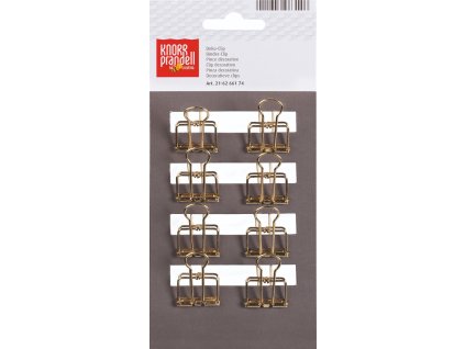 Sponky na dokumenty, zlaté, 8ks