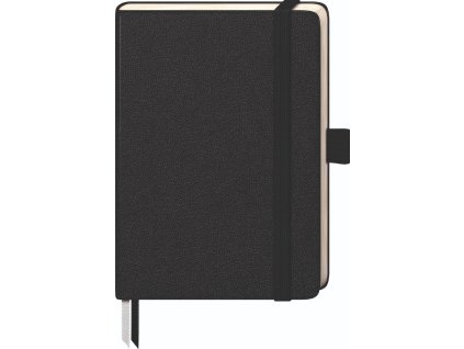 Kvalitní zápisník 9,5x12,8cm, Kompagnon černý, tečkovaný