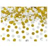 CONFETTI kulaté, zlato stříbrné