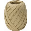 Dárková stuha papírová Raffia 0,7cmx30m, krémová