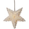 Vánoční papírová hvězda na zavěšení, Ø 70 cm, bílá, bez zdroje světla - Star trading