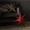 Vánoční papírová hvězda na zavěšení POINT, Ø 60 cm, červená, bez zdroje světla - Star trading