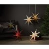 Vánoční papírová hvězda na zavěšení POINT, Ø 60 cm, červená, bez zdroje světla - Star trading