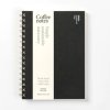 Kroužkový re-blok A5 by Coffeenotes, čisté listy, Black