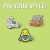 Brož Legami Pin Your Style! Avocado