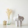 Papírová Lampa Baby Elephant světle šedá