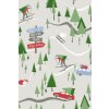Dárkový papír role 70x200cm, Zimní dovolená-5 designů