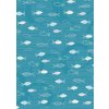 Karton A4 200g Hejno rybek, azurová