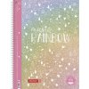 Kroužkový collegeblock A4, čtverečkovaný, Magická duha
