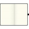 Notebook A5 Kompagnon, černý, linkovaný