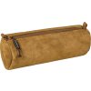 Pouzdro na tužky a pastelky 22x8cm, Hnědý semiš