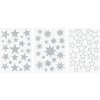 Samolepky na okna a dveře, Hvězdy, stříbrné, 3 archy