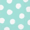 Ubrousky 33x33cm, 20ks, Velké puntíky mint