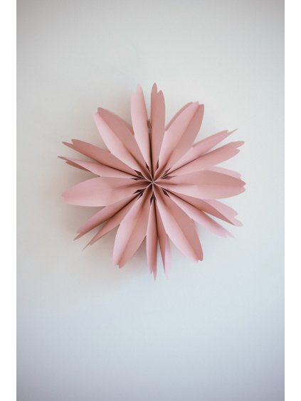 DIY papírová květina - růžová