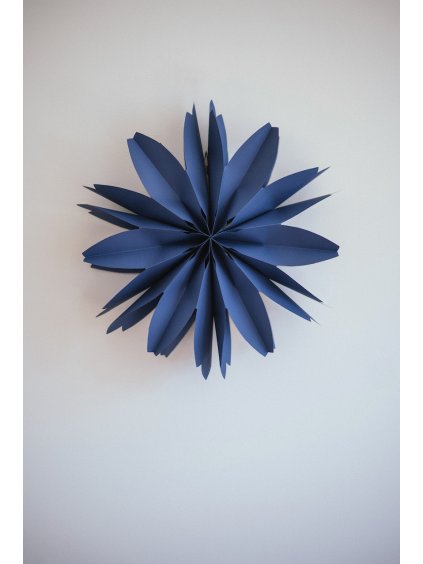 DIY papírová květina - modrá