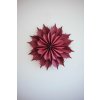 DIY papírová hvězda - vínová