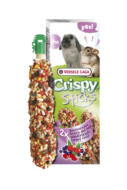 Versele-Laga - Cripsy Tyčinka pro králíky a činčily s lesním ovocem - 2ks v bal. 110g
