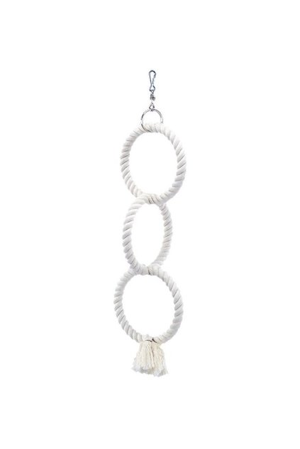 Nobby bavlněné 3 kruhy pro papoušky 48cm