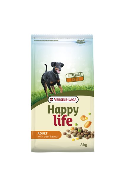 VERSELE-LAGA HAPPY LIFE - pro dospělé psy s hovězí příchutí 3 kg