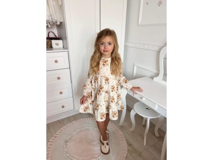 Bavlnené šaty líštičky pre dievčatá (80-122)