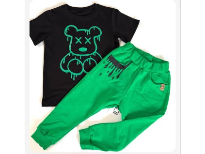 Bavlnené tričko MIMI rebel bear green